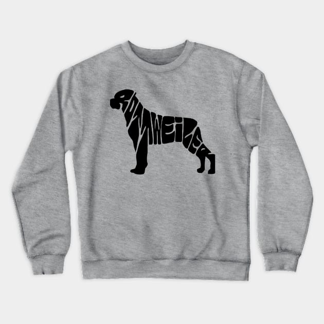 Rottweiler Crewneck Sweatshirt by JoyFabrika